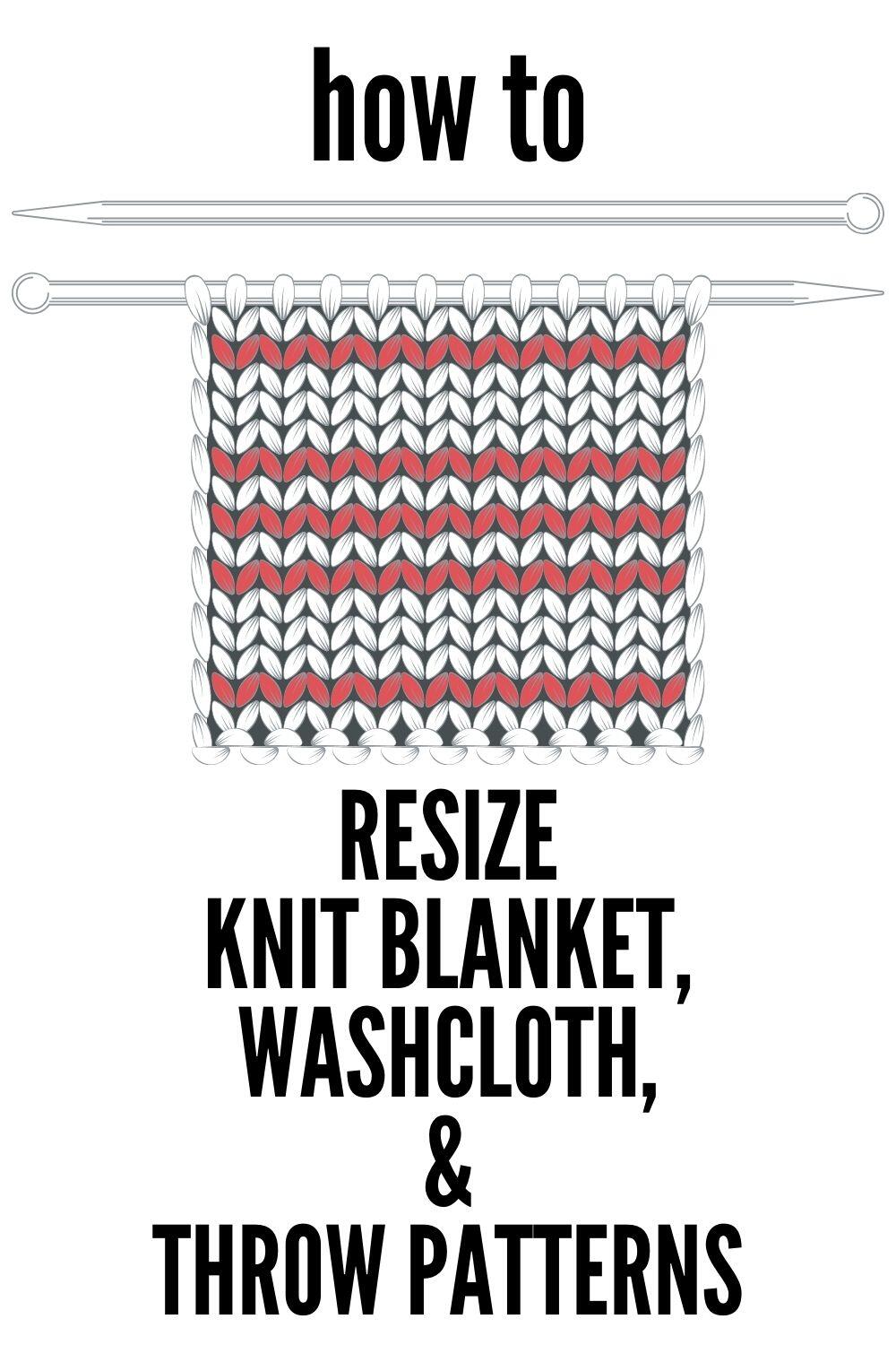 How to Resize a Knit Blanket, Dishcloth or Towel · Nourish and Nestle