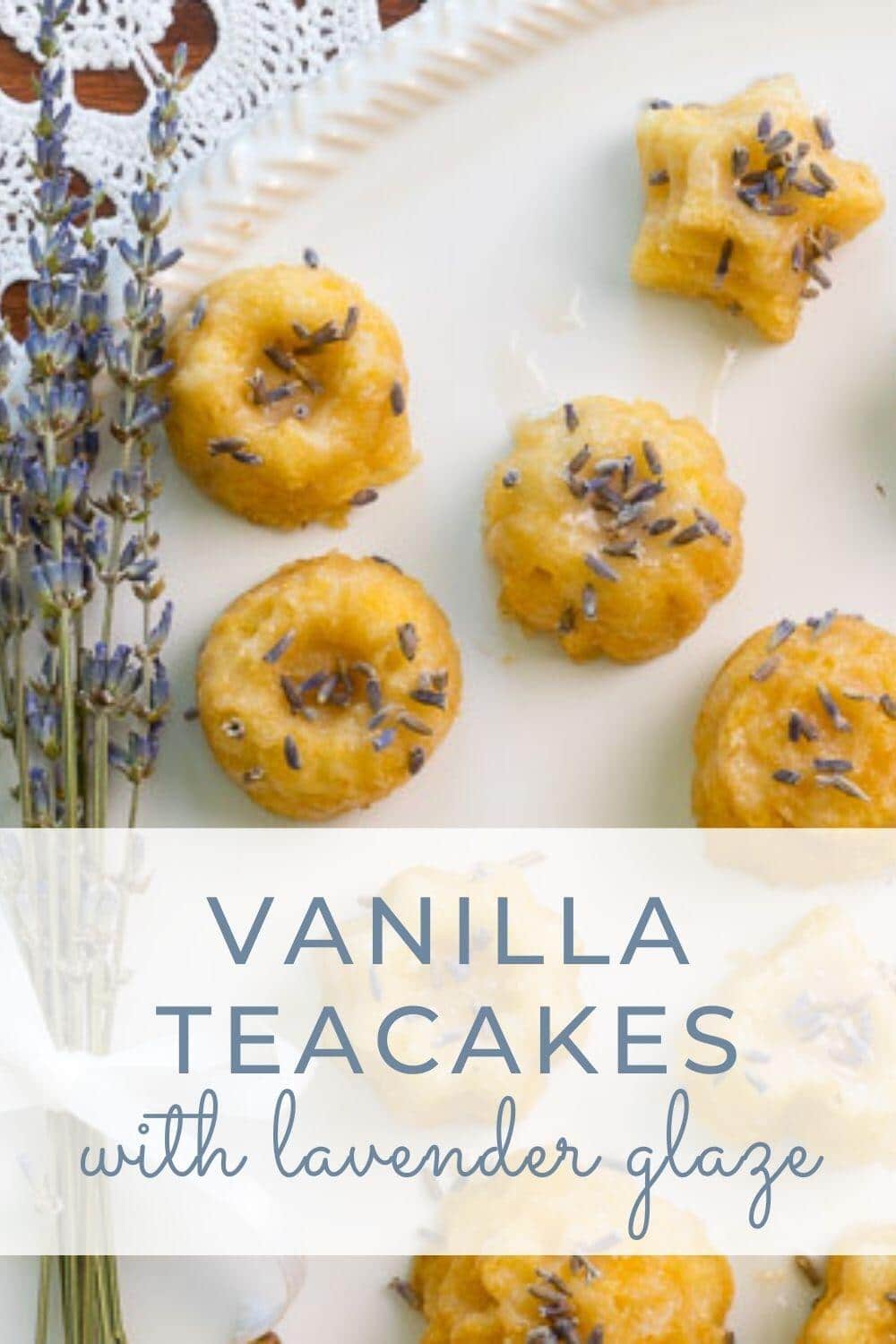 Vanilla Tea Cake Recipe with Lavender Glaze · Nourish and Nestle