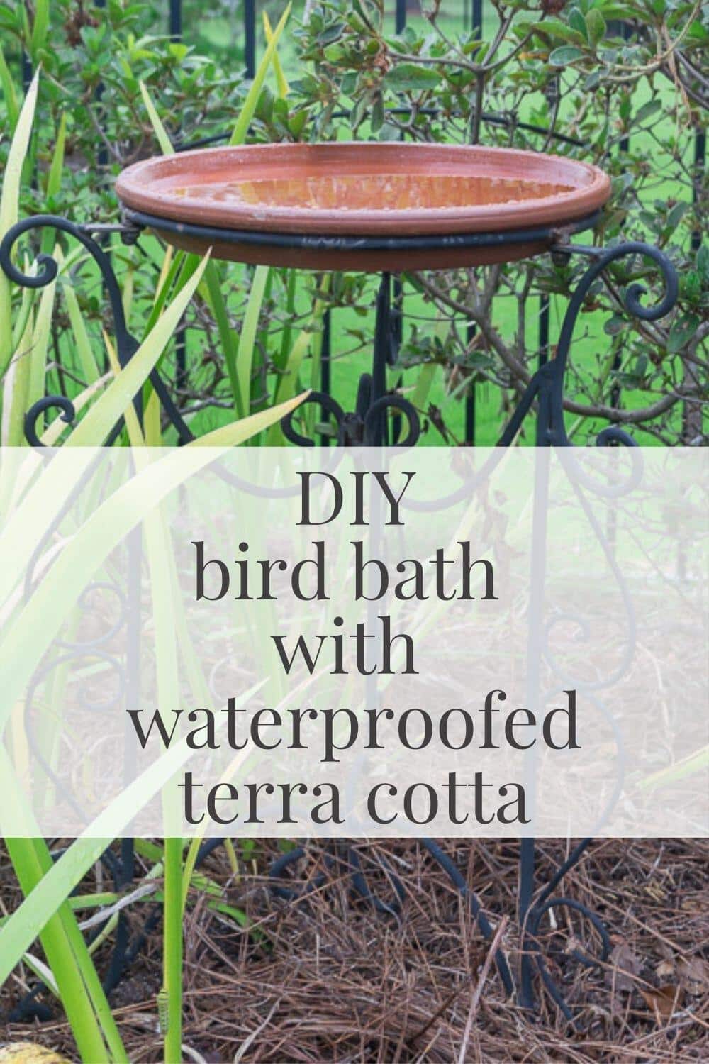 DIY Bird Bath with Waterproof Terra Cotta · Nourish and Nestle