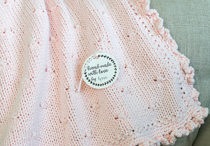 PInk Baby Blanket with tag.