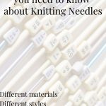 the knobs of knitting needles with opaque overlayer.