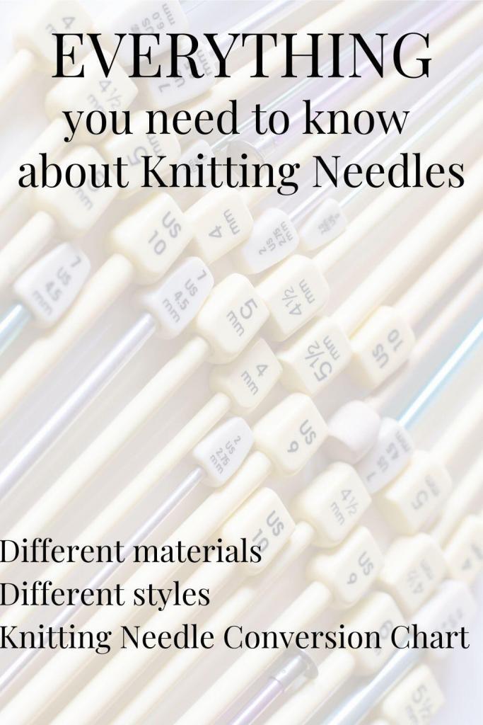 the knobs of knitting needles with opaque overlayer.