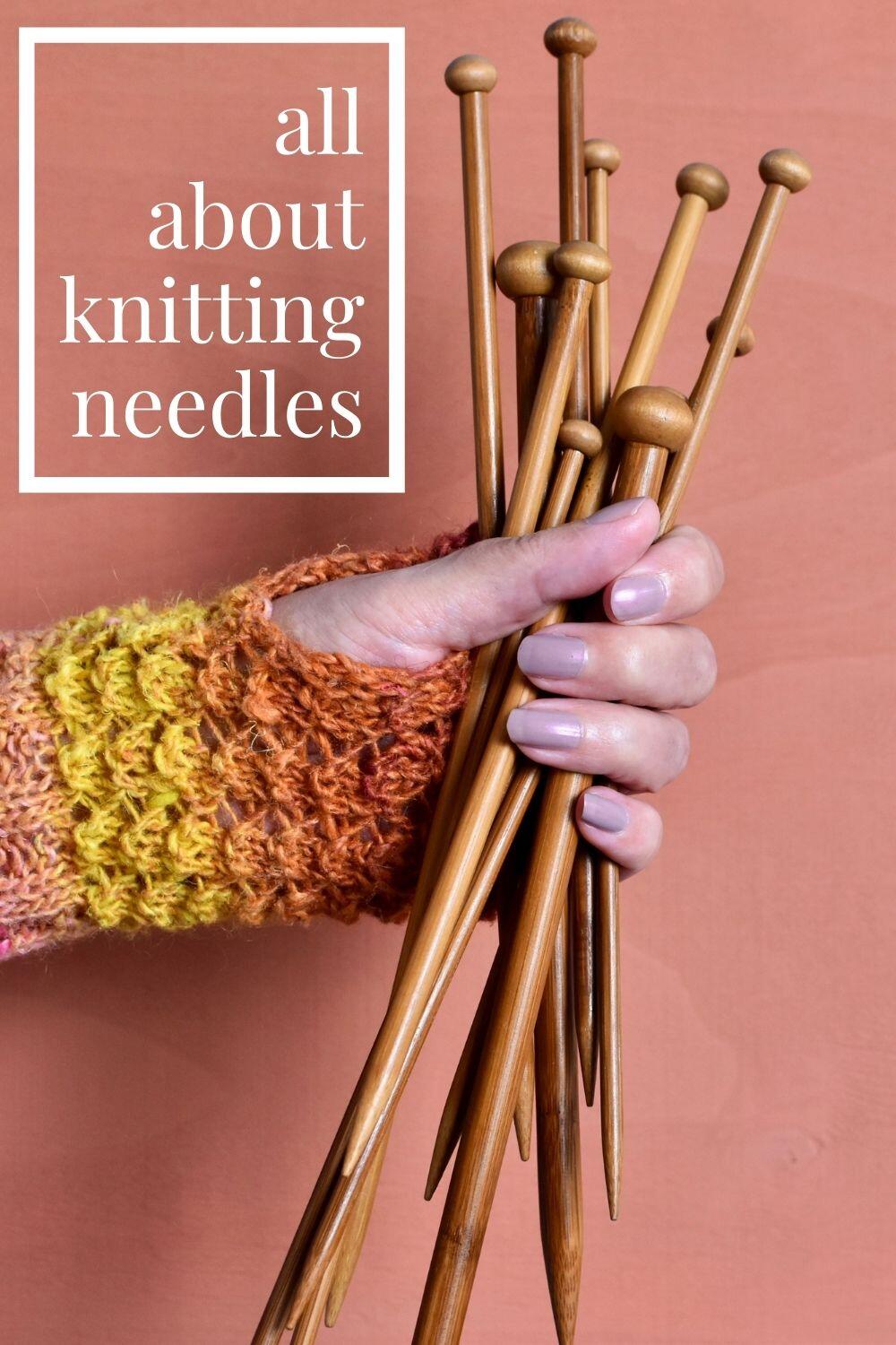 Knitting Needle Sizes & Material · Nourish and Nestle