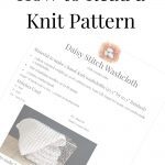 Overhead of knit pattern.