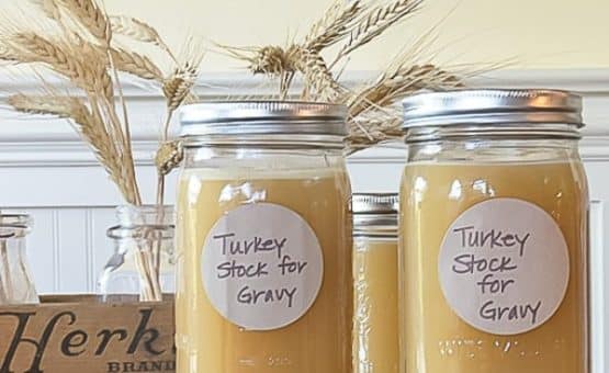 jars of turkey stock