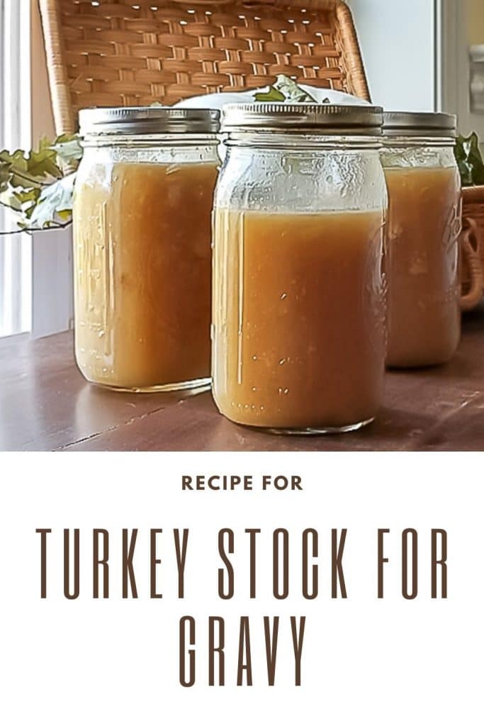 Three jars of Turkey Stock.