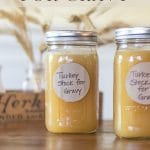 Two jars of Turkey Stock.