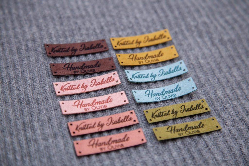 leather labels.