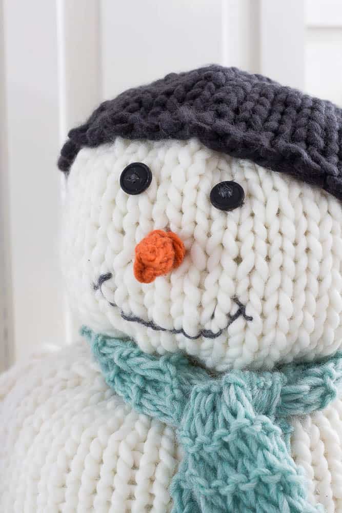Knit snowman.