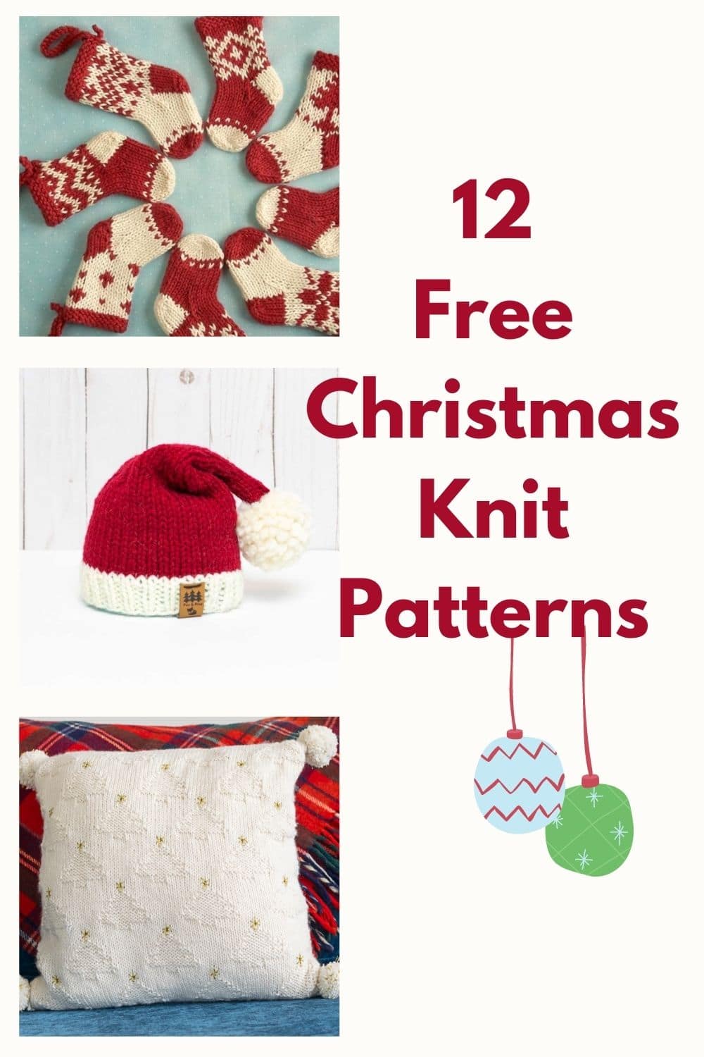 Free Christmas Knitting Patterns · Nourish and Nestle