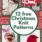 Knit Santa Hat, Knit Stocking, Knit Ornaments and Knit Christmas Tree Garland are 3 of the 42 Free Christmas Knitting Patterns shared.