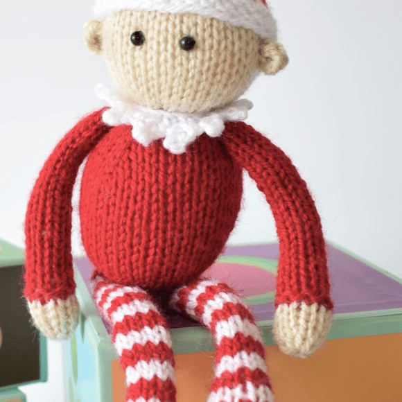 Knit Elf on the Shelf is one of the Free Christmas Knitting Patterns included in this post.