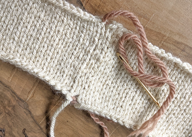 Mattress Stitch: How to seam your knitting · Nourish and Nestle