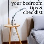 Uncluttered Bedroom after using Decluttering Checklist.