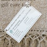 Knit Blanket with Gift Care Tag