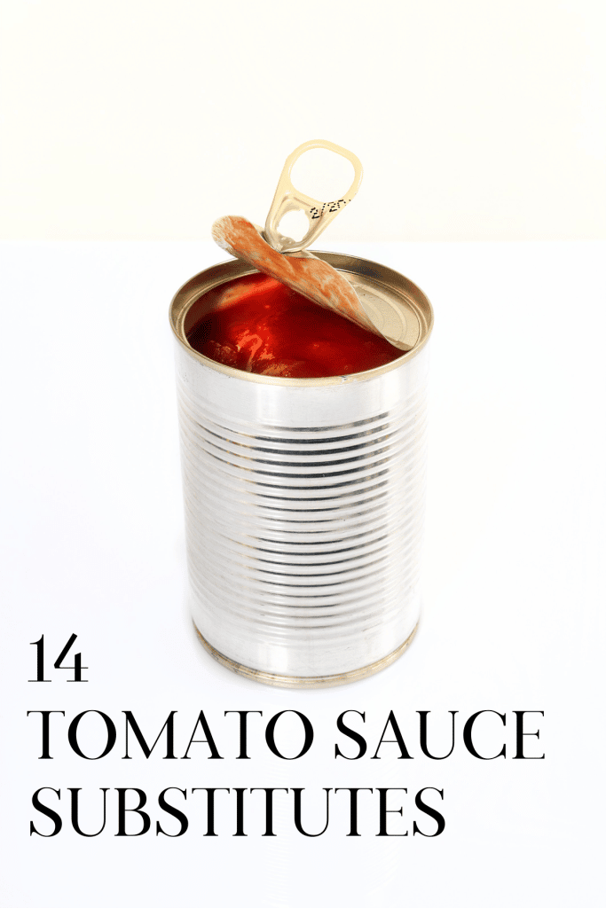 A jar of canned tomatoes makes a great substitute for tomato sauce