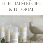 Heet balm tubes with a bird statue in the rear.
