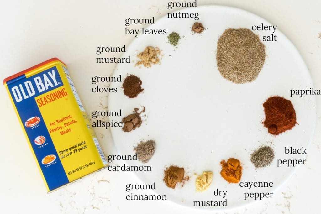 Spices used to make Old Bay Seasoning. 