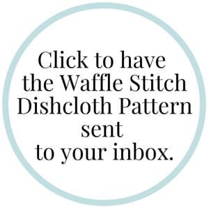 Waffle Stitch Knit Dishcloth Pattern · Nourish and Nestle