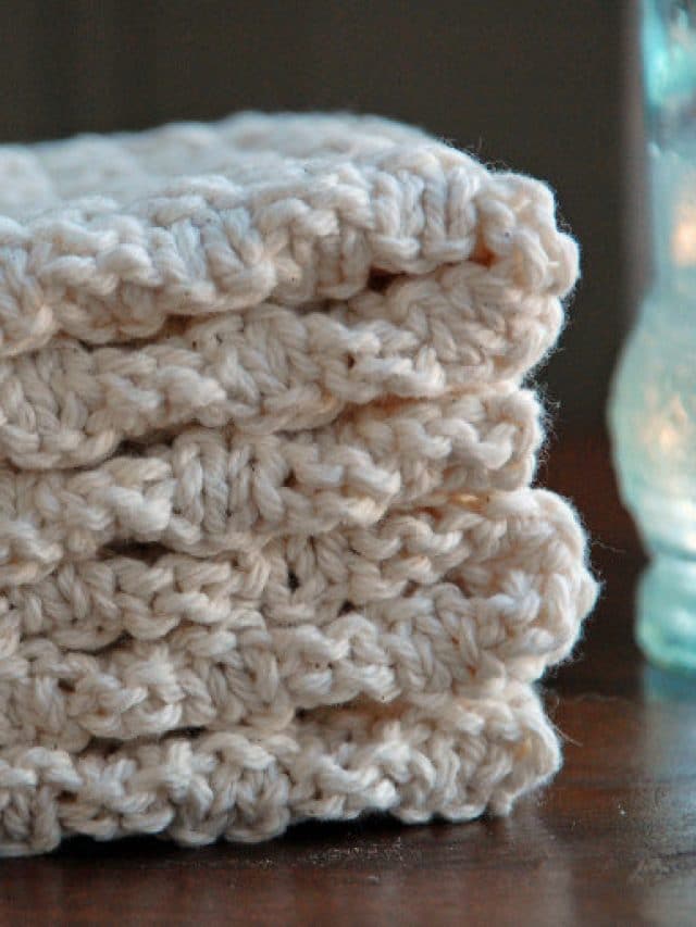 Seven Free Knit Dishcloth Patterns