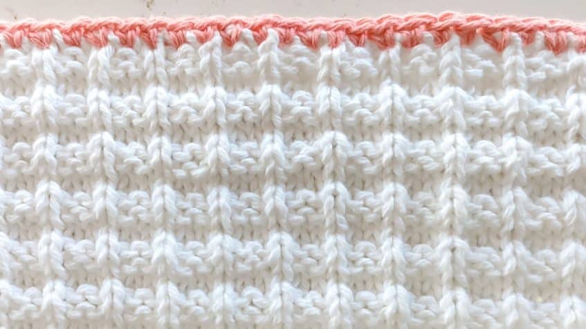 How to Knit the Diagonal Basket Weave Stitch · Nourish and Nestle