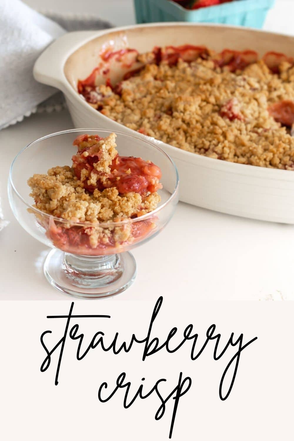 Strawberry Crumble Recipe · Nourish and Nestle