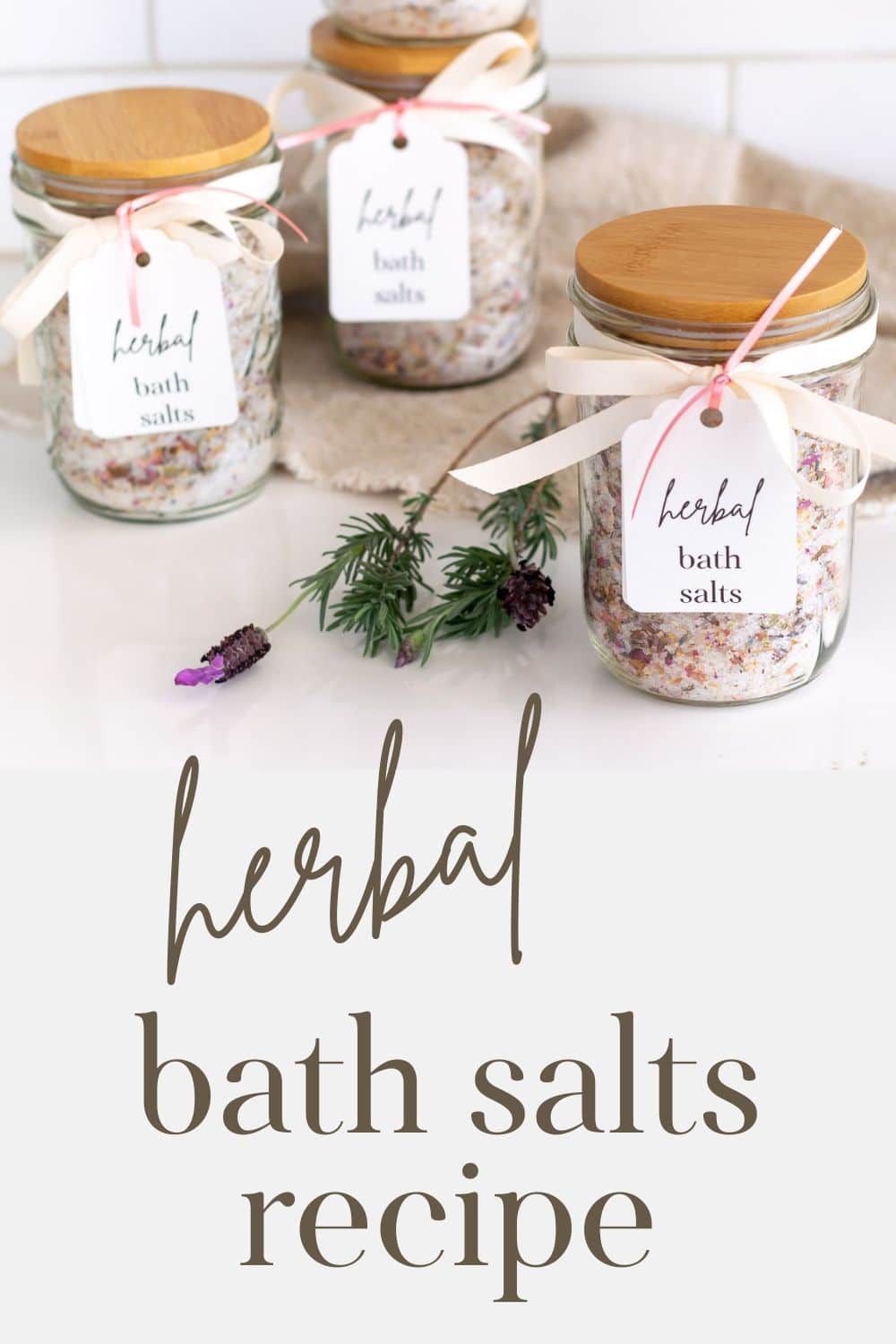 Herbal Bath Salts Recipe · Nourish And Nestle