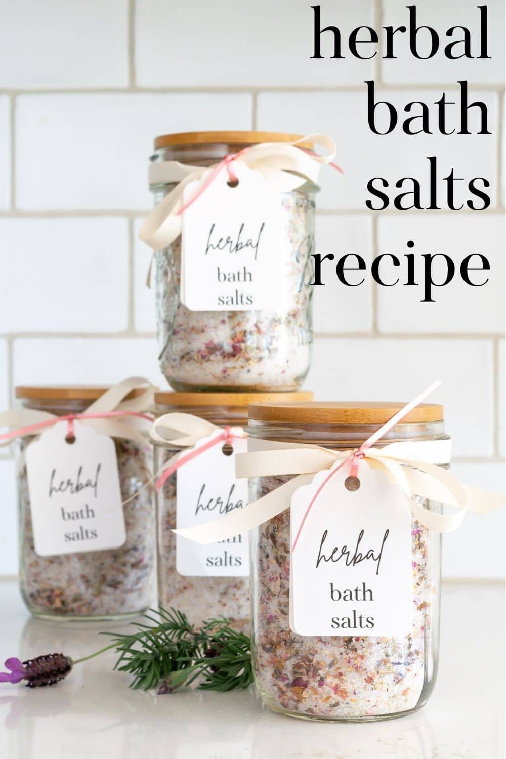 Herbal Bath Salts Recipe · Nourish and Nestle