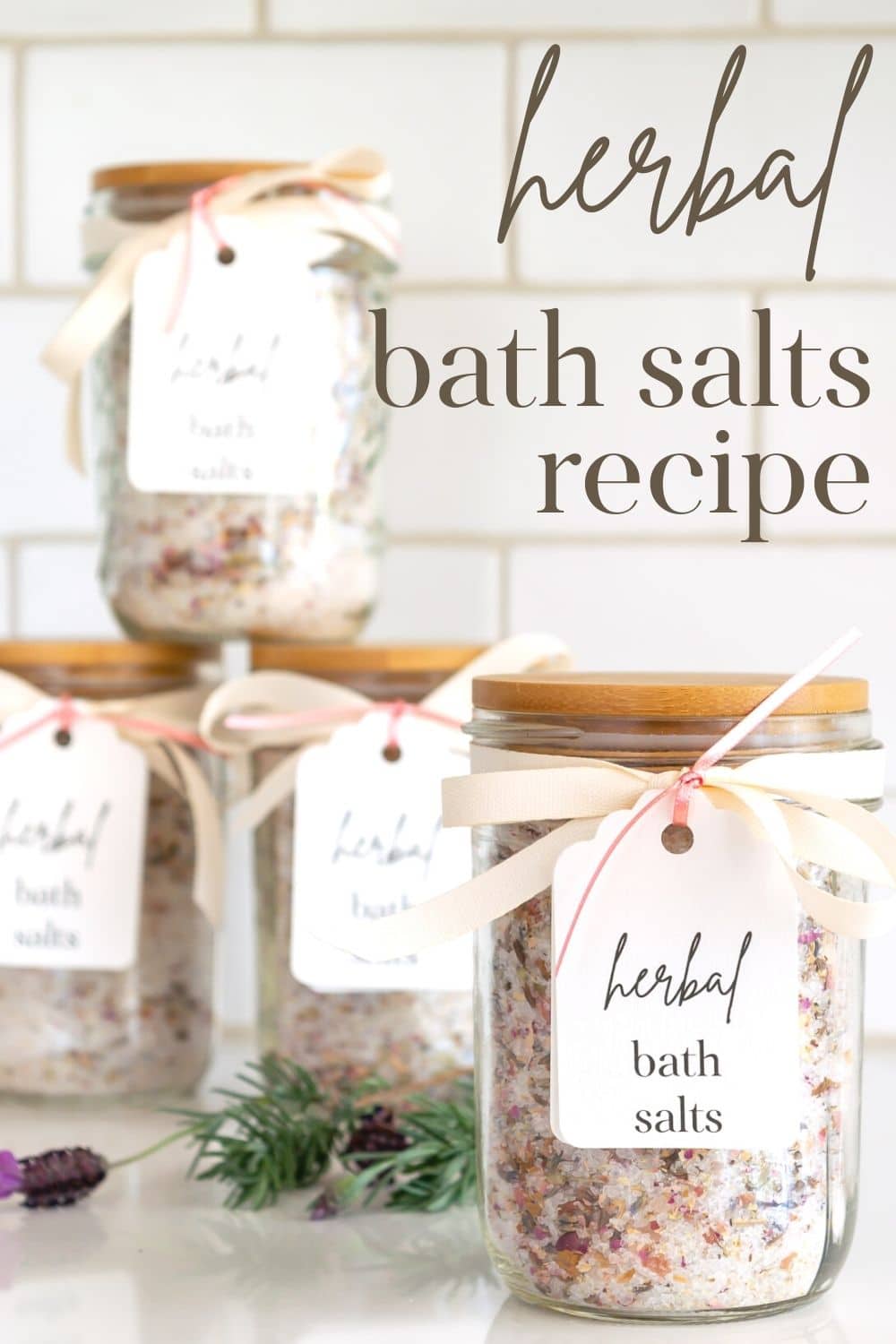 Herbal Bath Salts Recipe · Nourish and Nestle