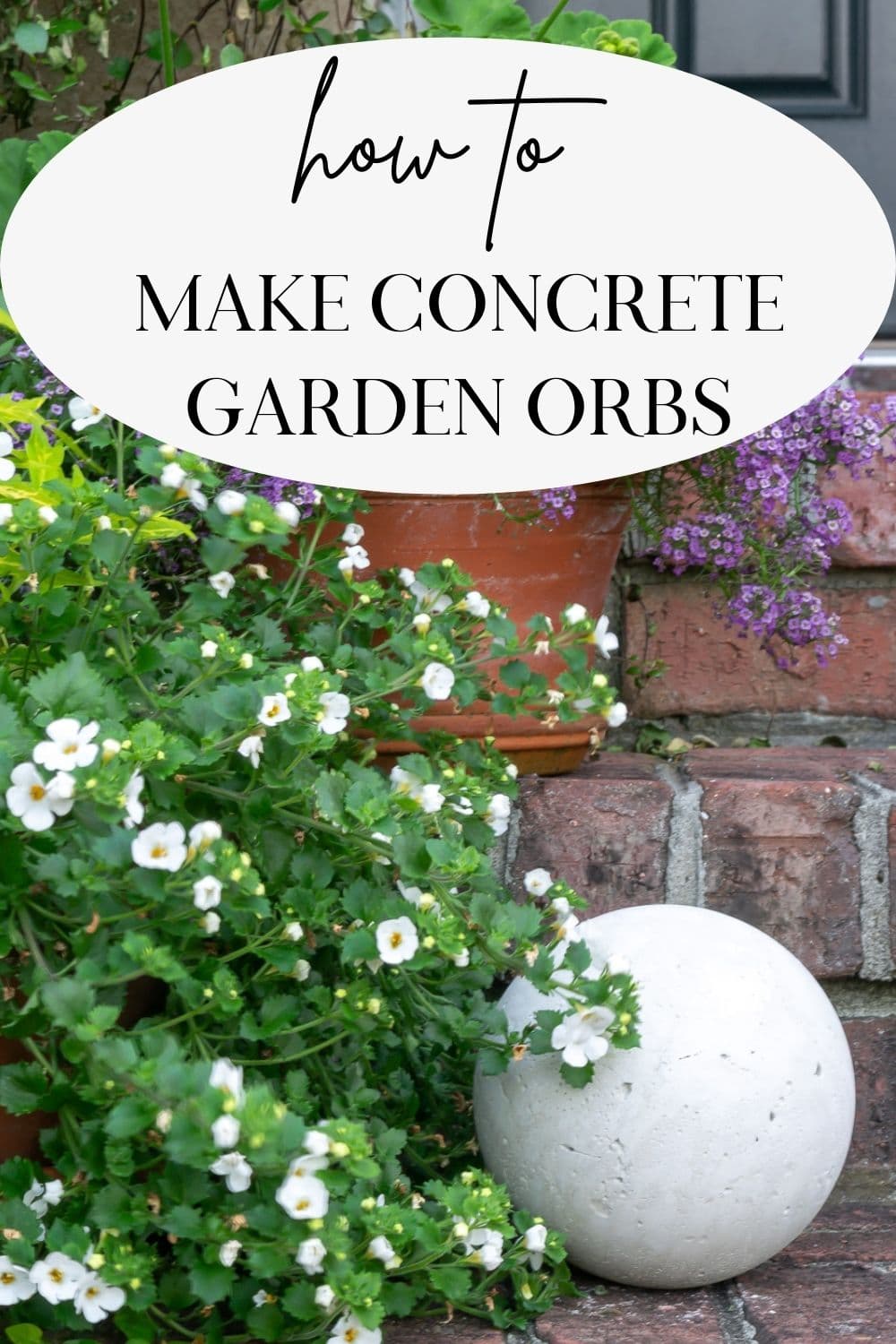 Concrete Garden Balls...an easy DIY · Nourish and Nestle