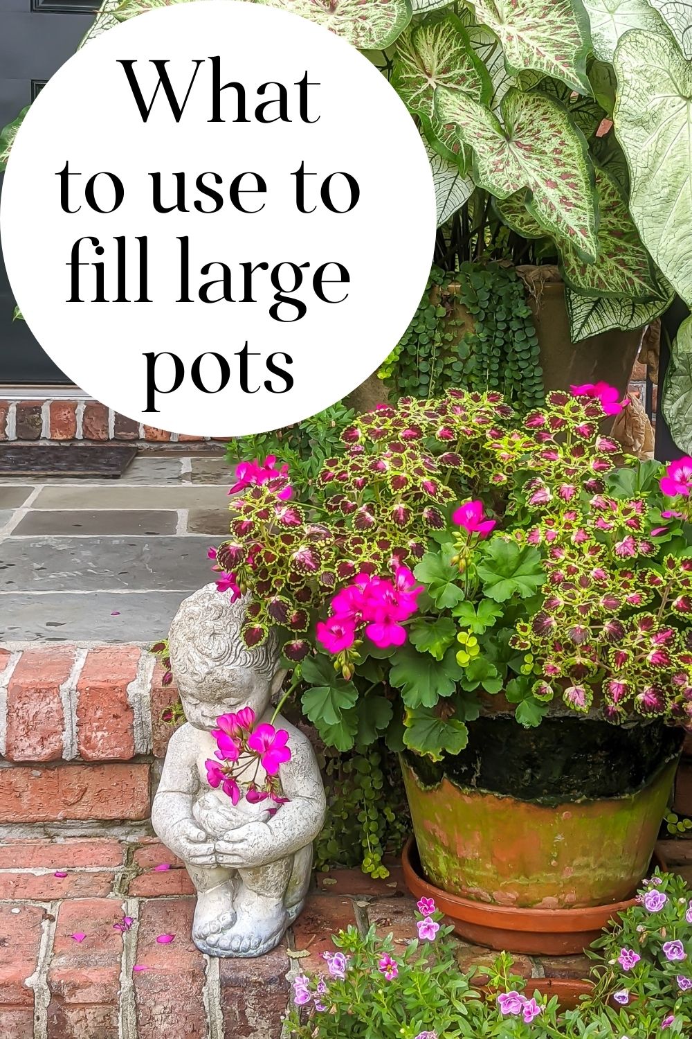 Tricks To Fill A Large Planter Nourish And Nestle   1 