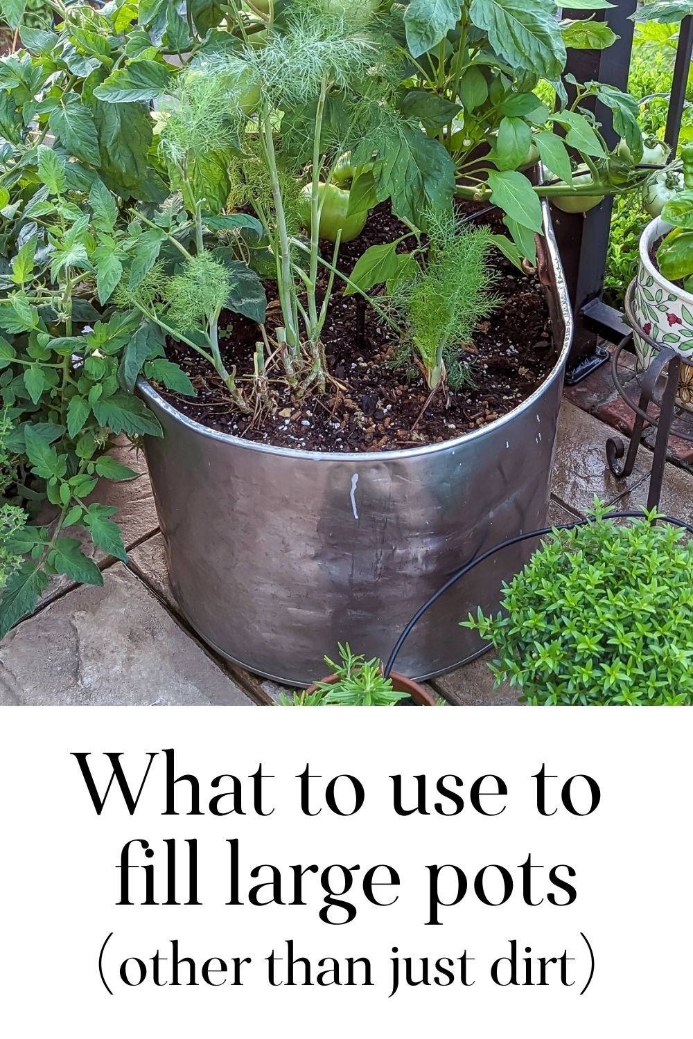 Tricks To Fill A Large Planter Nourish And Nestle   3 