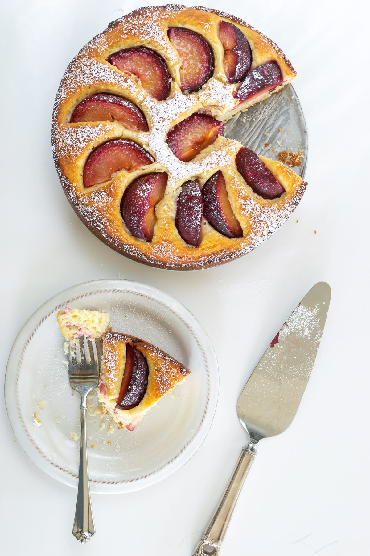 Yogurt Plum Cake · Nourish and Nestle