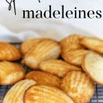 Spiced Madeleines on a cooling rack.