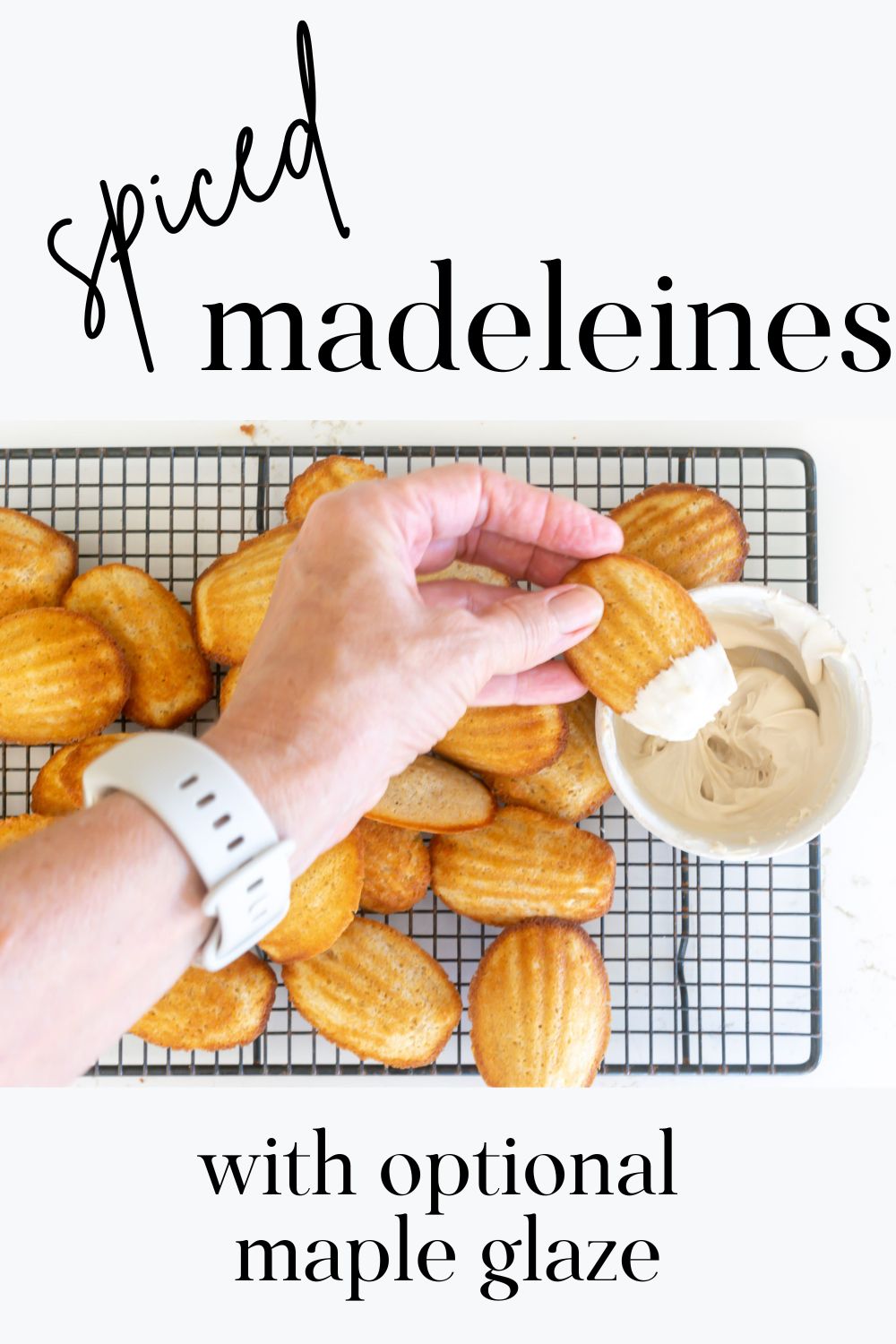 Spiced Madeleines with Optional Maple Glaze · Nourish and Nestle