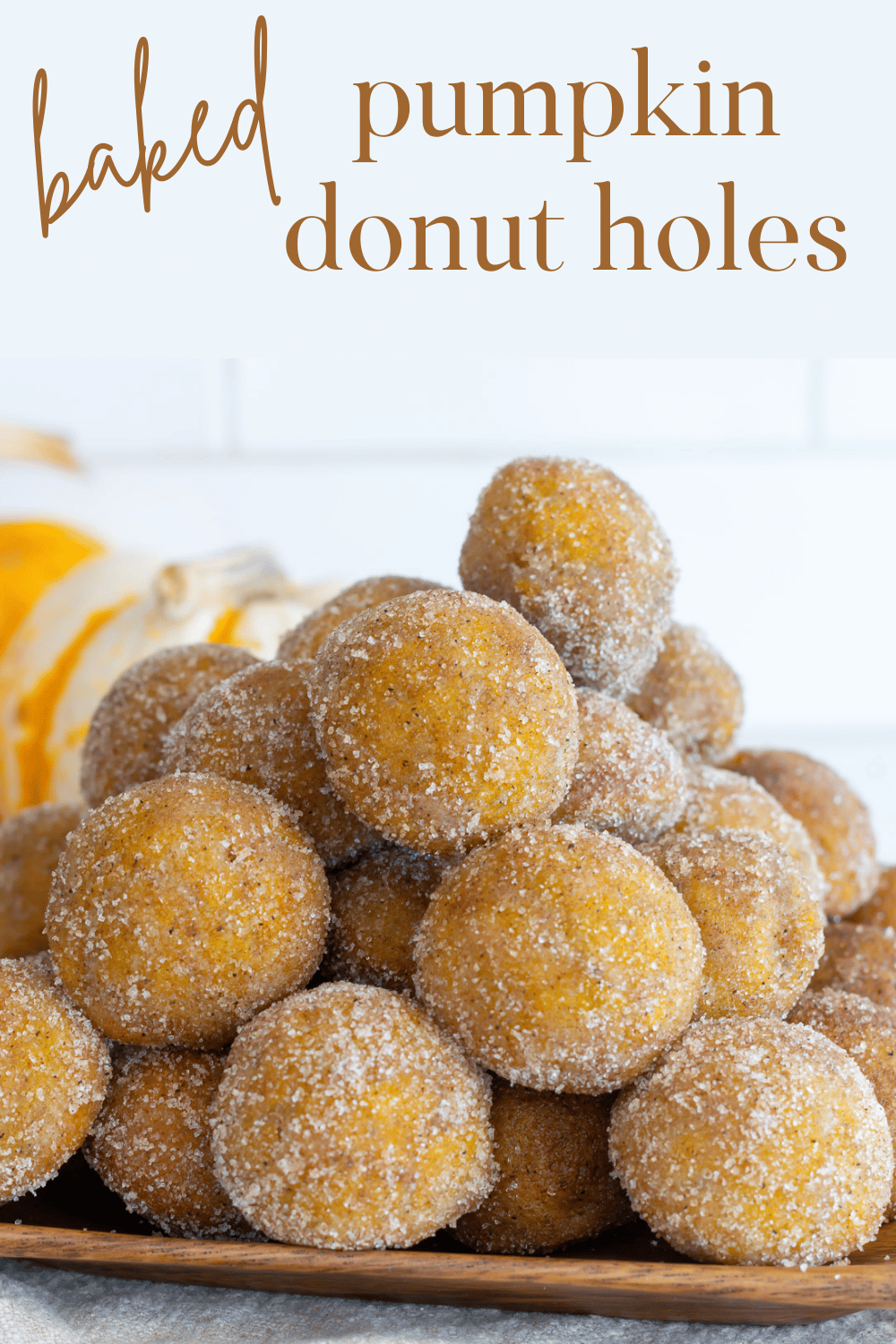 Pumpkin Spice Donut Holes · Nourish and Nestle