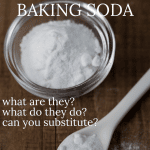 dish of baking soda.