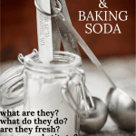 Jar of baking soda.