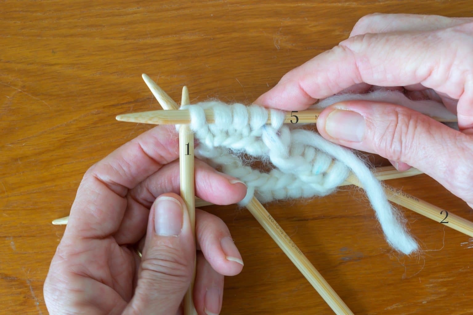 Knit in the Round with Double Pointed Needles · Nourish and Nestle