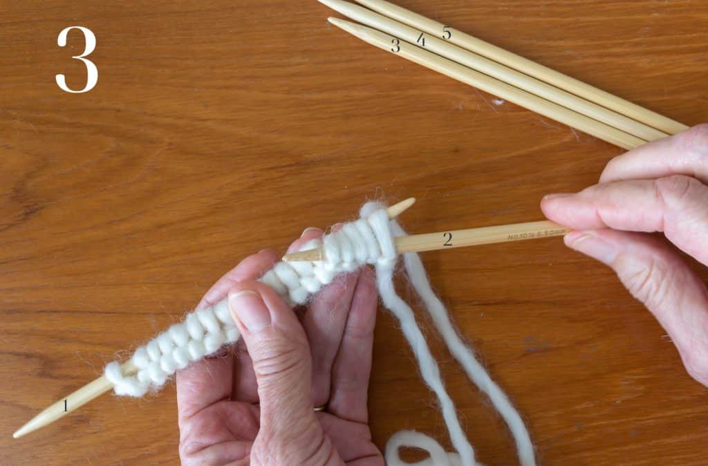 How to transfer stitches to a second needle.