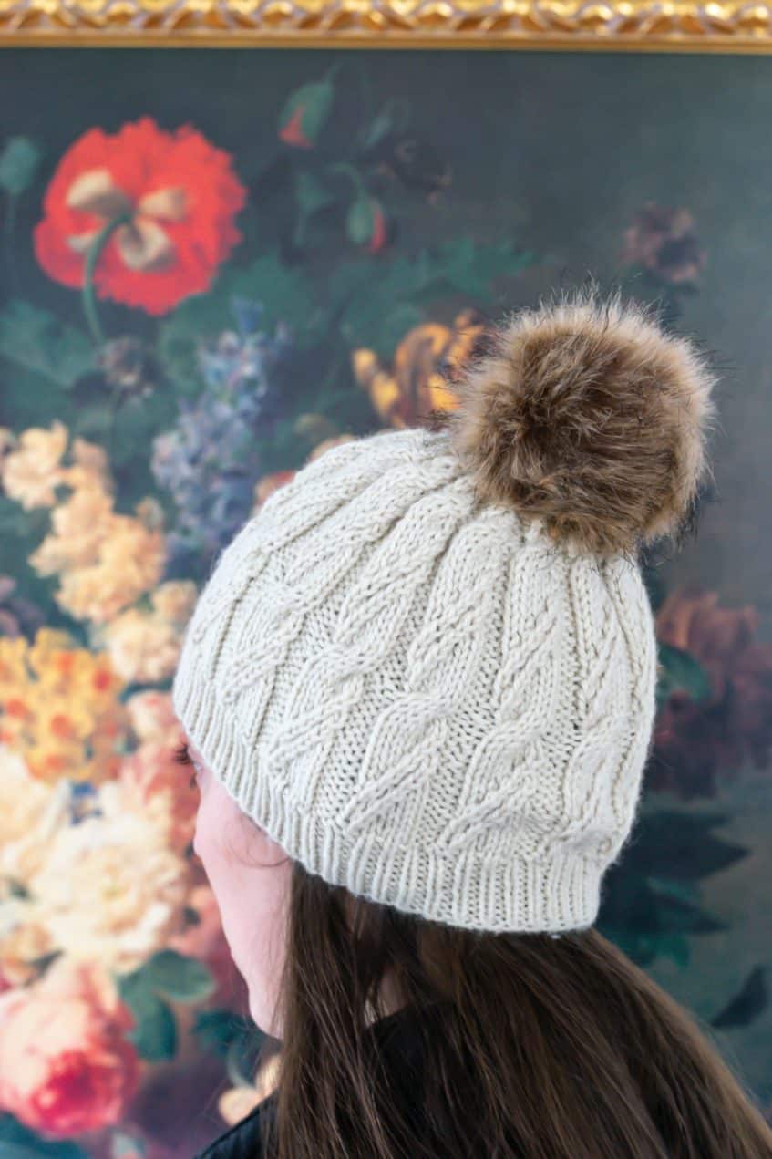 Cable Knit Hat Pattern · Nourish and Nestle
