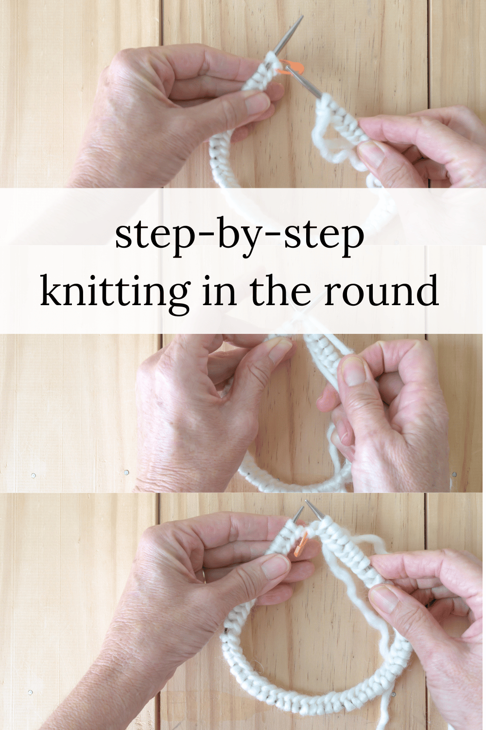 Knitting in the Round with Circular Needles · Nourish and Nestle