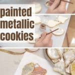 How to paint metallic sugar cookies.