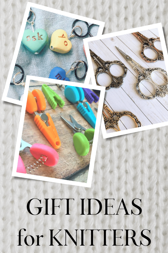 Scissors and Stitch Markers some of the Best Gifts for Knitters.