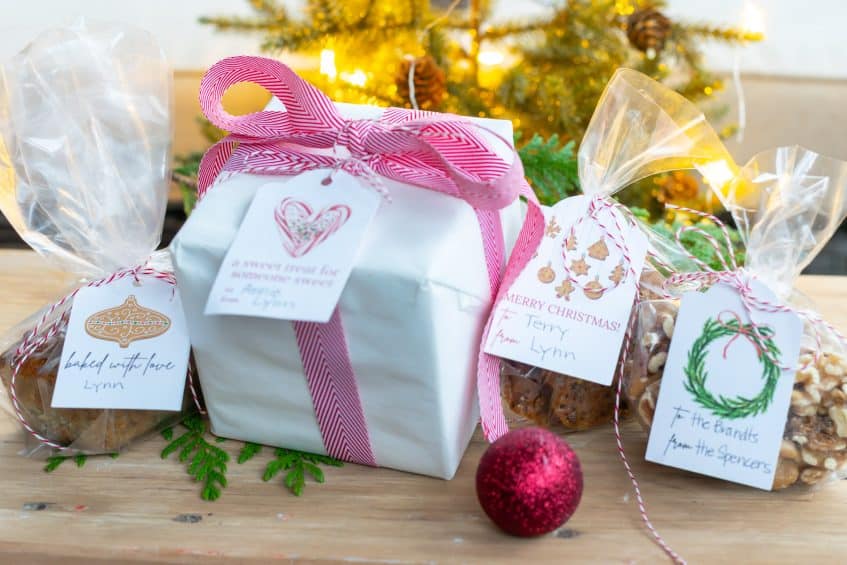 Food Gift Tags for Christmas · Nourish and Nestle