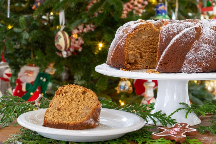 Christine's award-winning Gingerbread House Bundt Cake