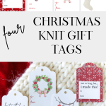 Four Christmas Knit Gift Tags.