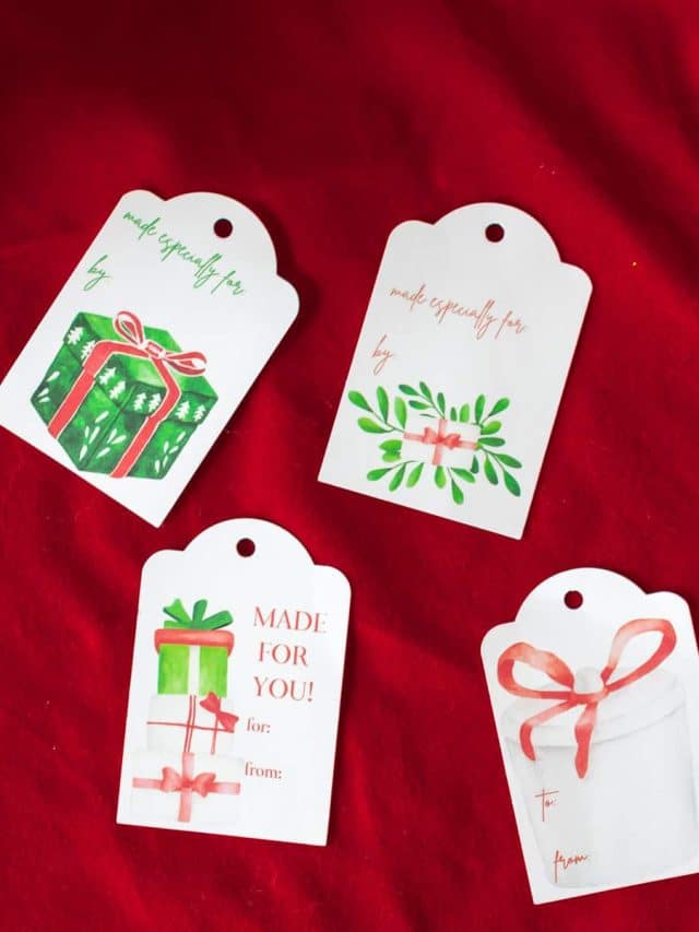 free Christmas Handmade Gift Tags