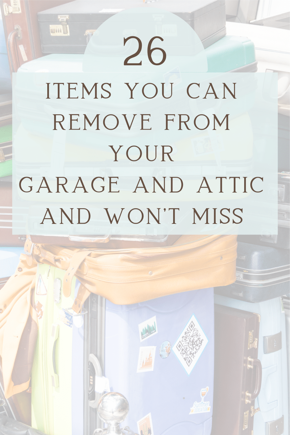 Cluttered Garage and Attic? Use this Checklist · Nourish and Nestle