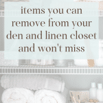 A linen closet with wire shelves.